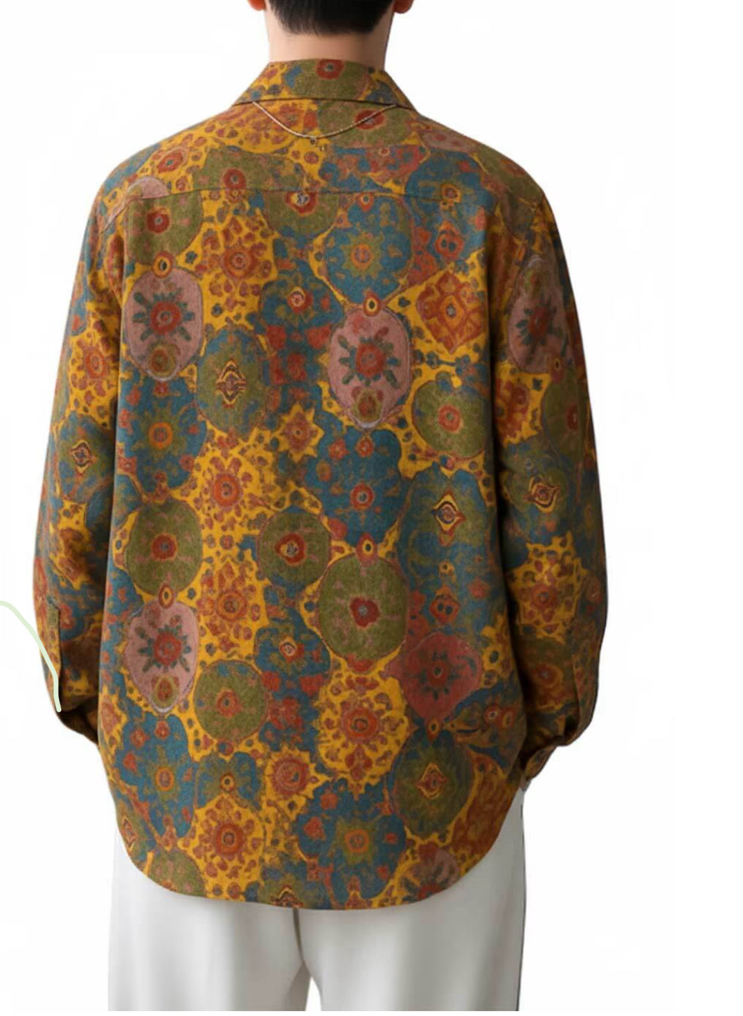 Men floral print regular fit shirt