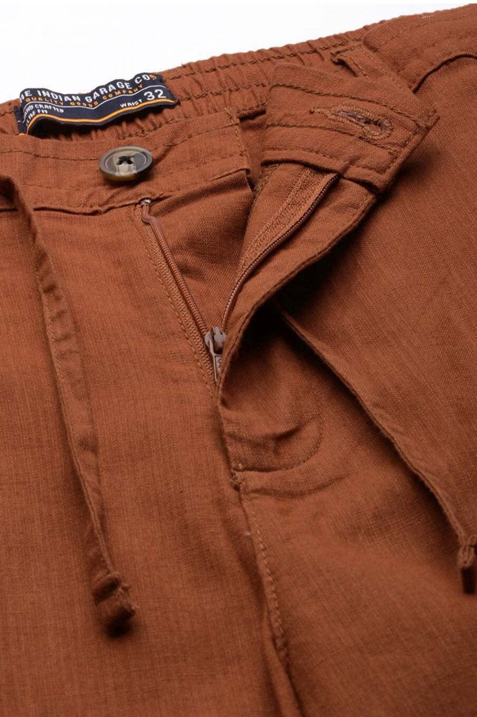 Slim fit pant brown colour