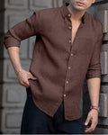 Men regular fit shirts with cutaway collar
